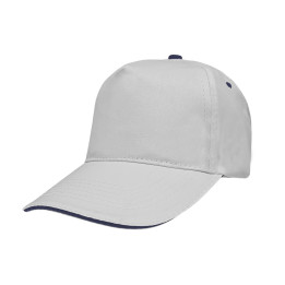 Gorra 5 paneles sandwich 100% algodón
