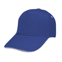 Gorra 5 paneles sandwich 100% algodón