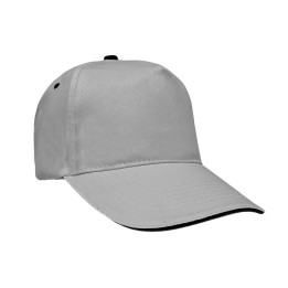 Gorra 5 paneles sandwich 100% algodón