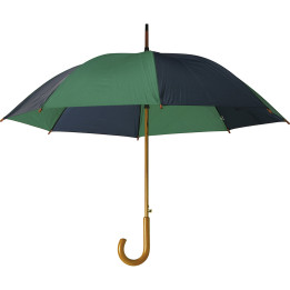 Paraguas madera automático 23" mango curvo