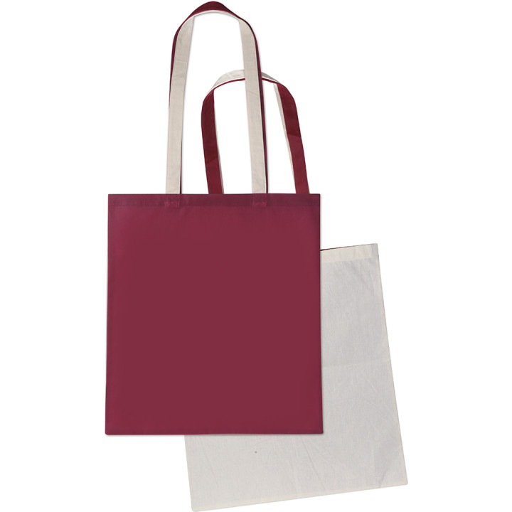Bolsa shopping híbrida algodón/tnt