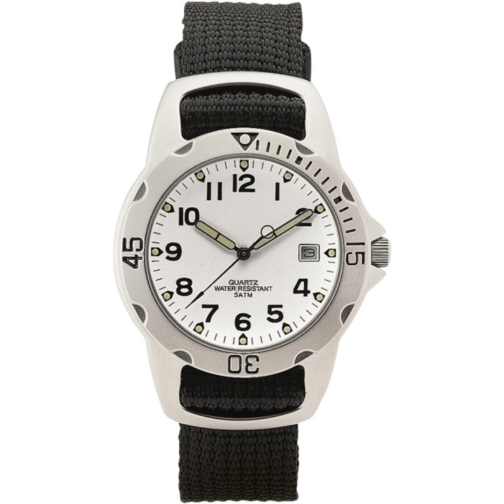 Reloj analógico personalizable metal/nylon