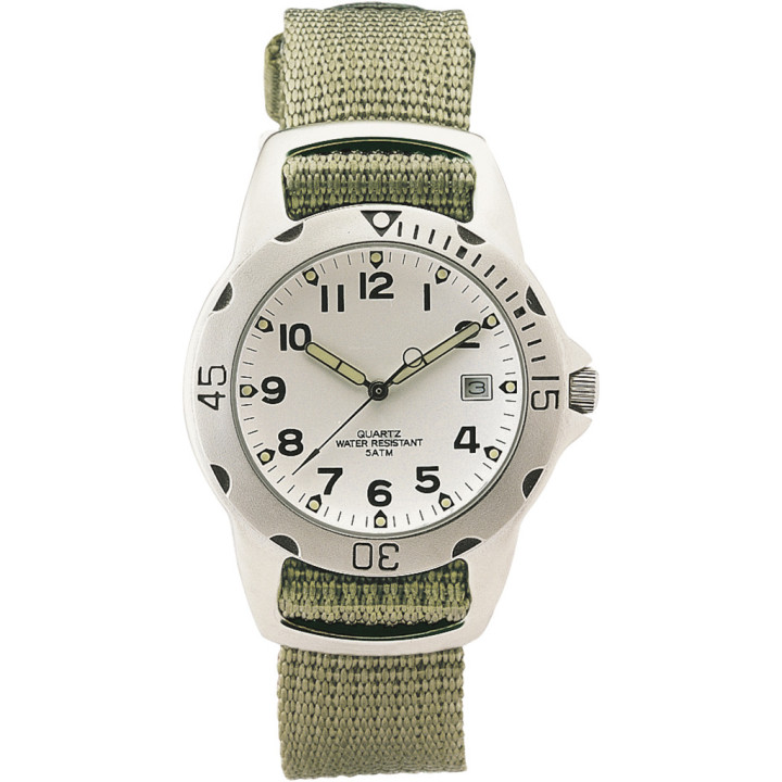 Reloj analógico personalizable metal/nylon