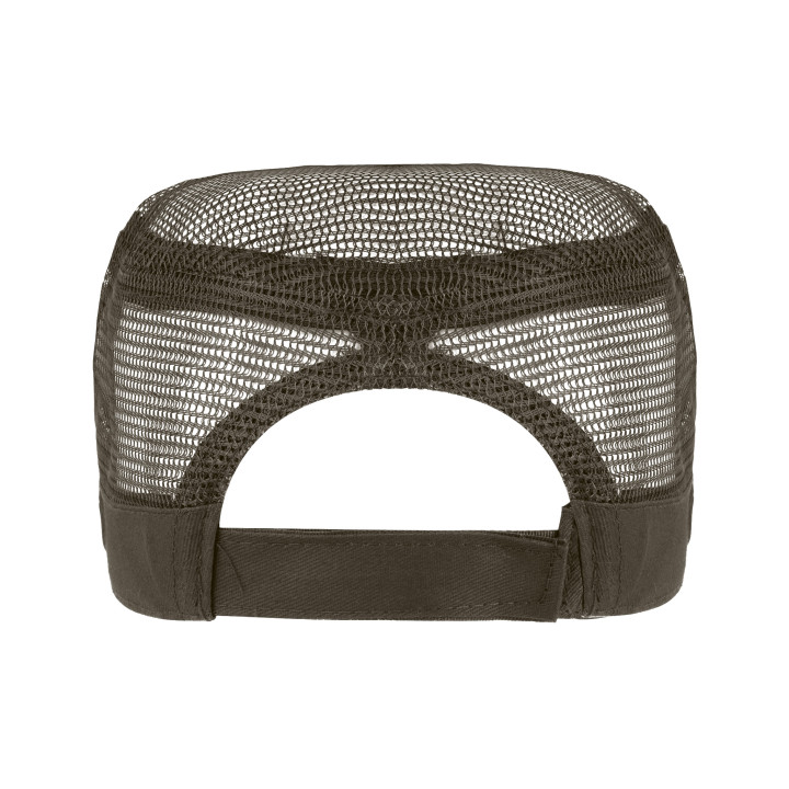 Gorra militar rejilla algodón/poliéster