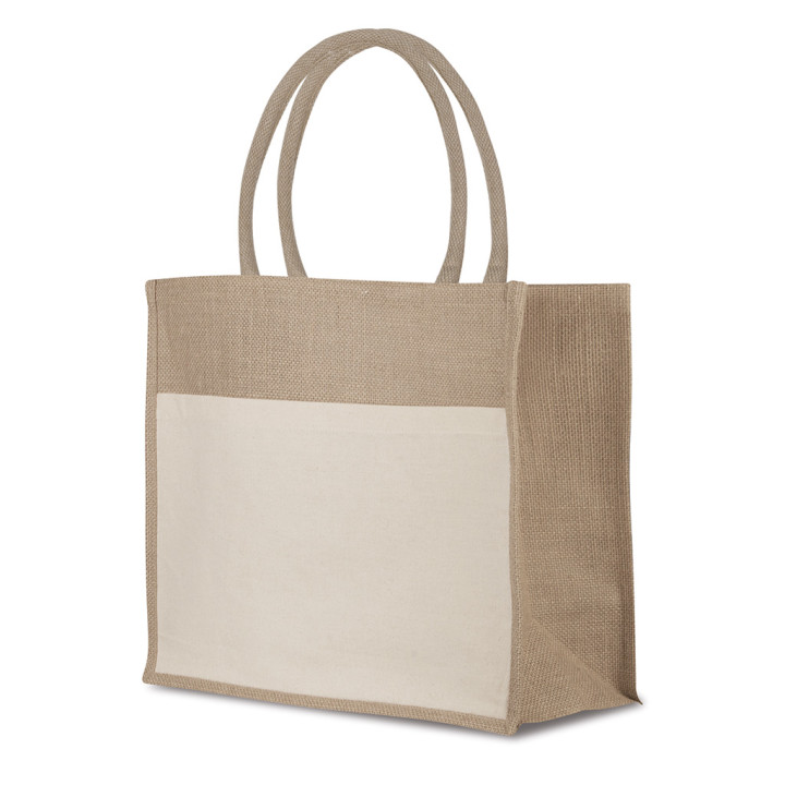 Bolsa shopping yute/algodón